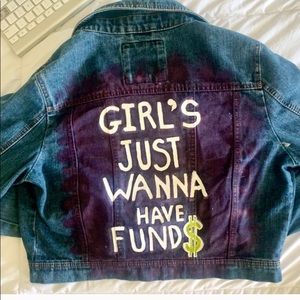 Denim Jacket Hand Painted